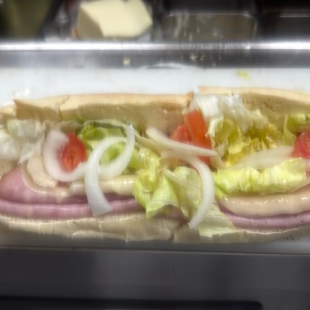 Ham, Turkey, Salami or Canadian Bacon Sub.
