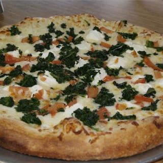 White Spinach Pizza