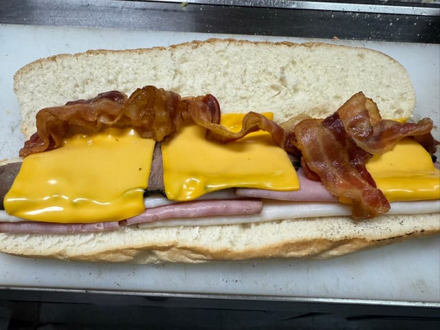 Jersey Club Sub with Fries.