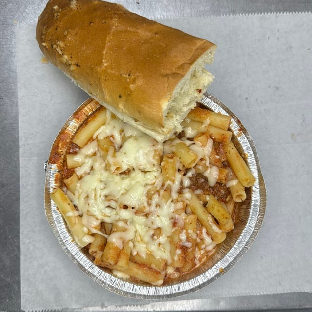 Baked Ziti Lunch.