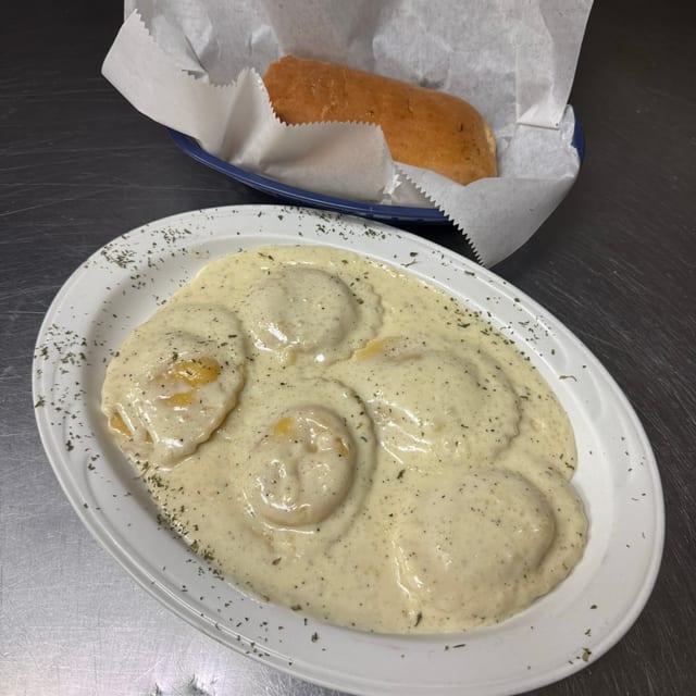 Lobster & Crab Ravioli Lunch.