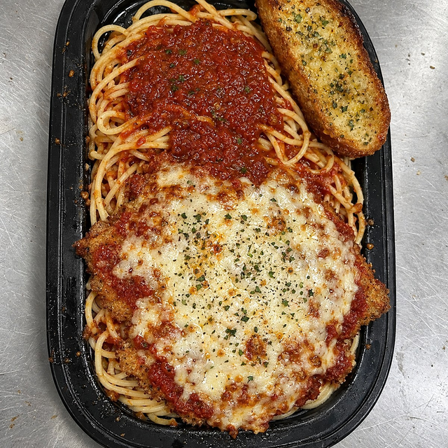 Veal Parmigiana Lunch.