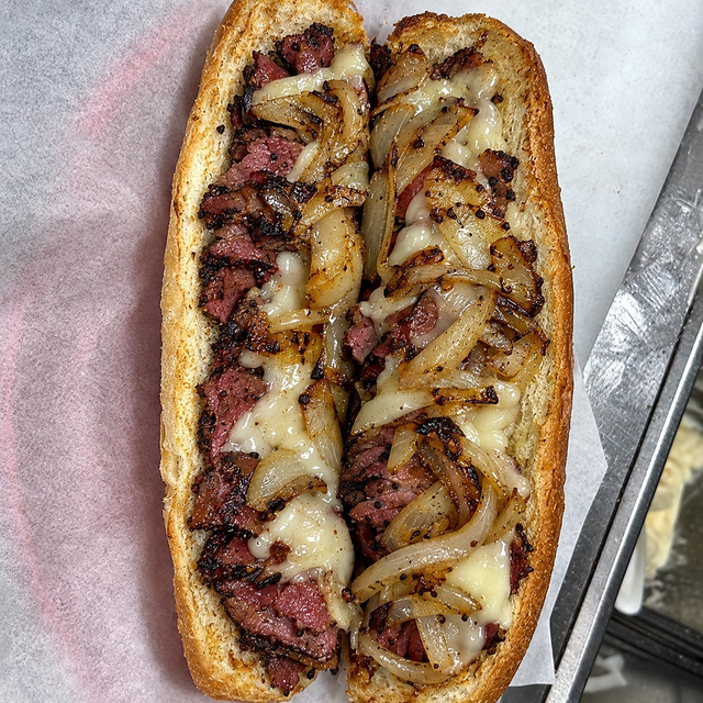 Pastrami & Cheese Sub.