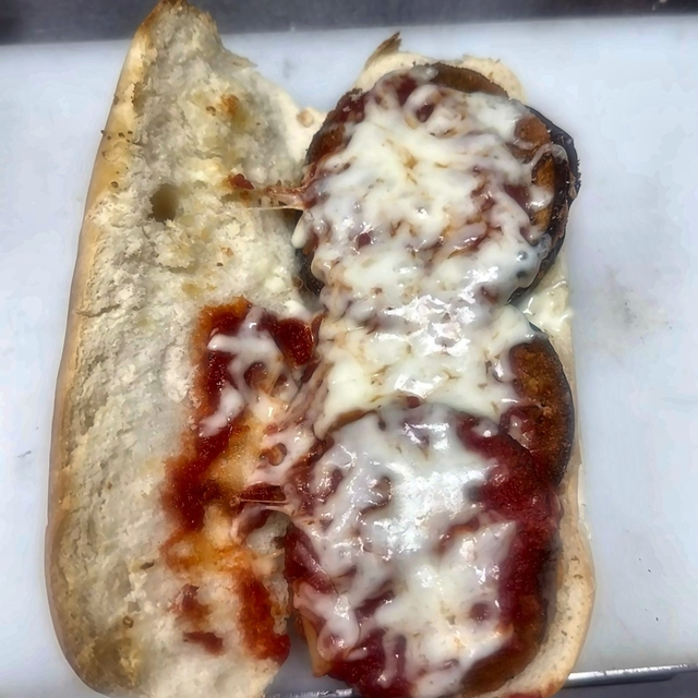 Eggplant Parmigiana.
