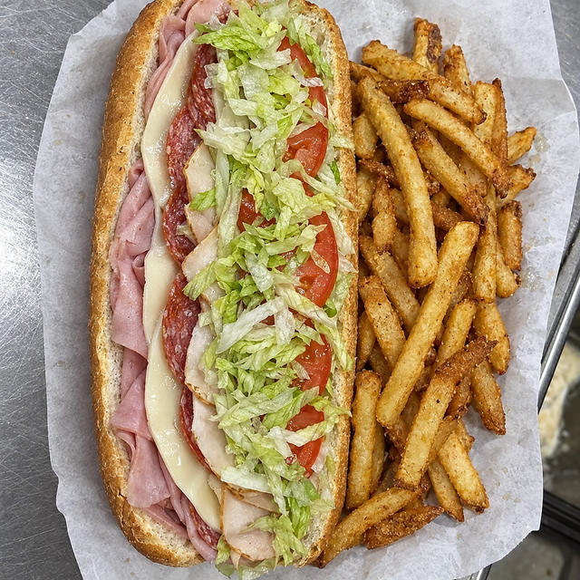 New Yorker Sub with Fries.