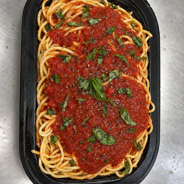 Spaghetti With Tomato Sauce, Meat Sauce.