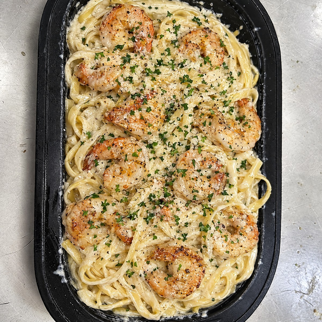 Shrimp Alfredo.