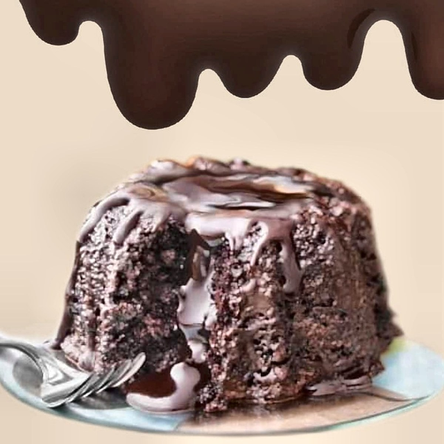 Molten Lava Chocolate Cake.