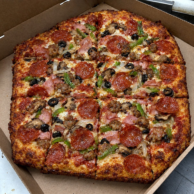 Sicilian Super Combo Pizza.
