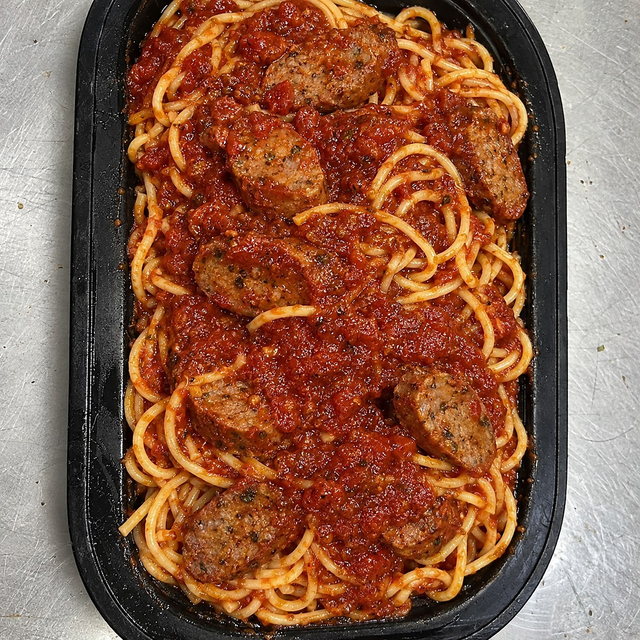 Spaghetti With Sausage.
