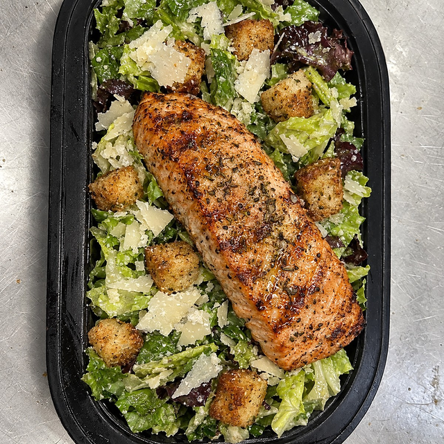 Grilled Salmon Salad.