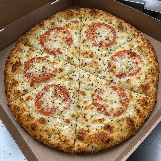 White Cheese Pizza.