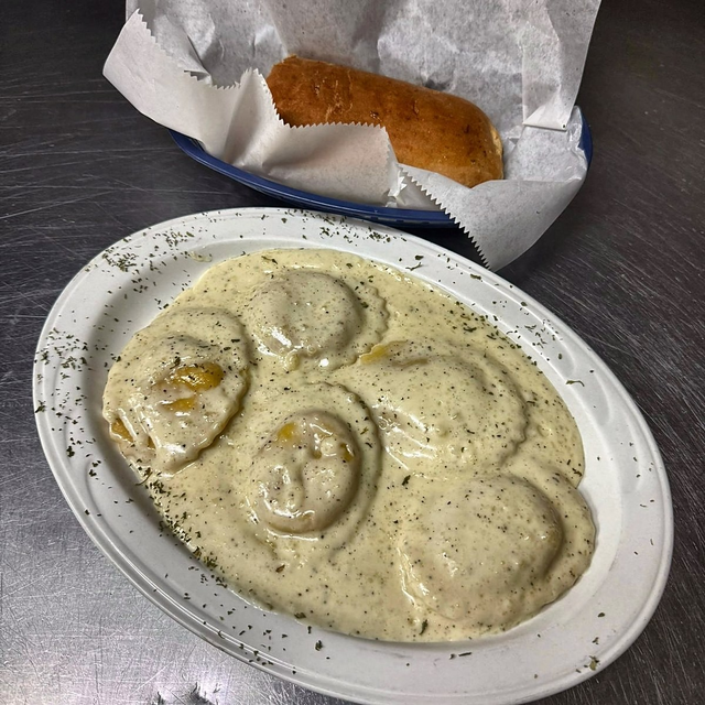 Lobster & Crab Ravioli Lunch.