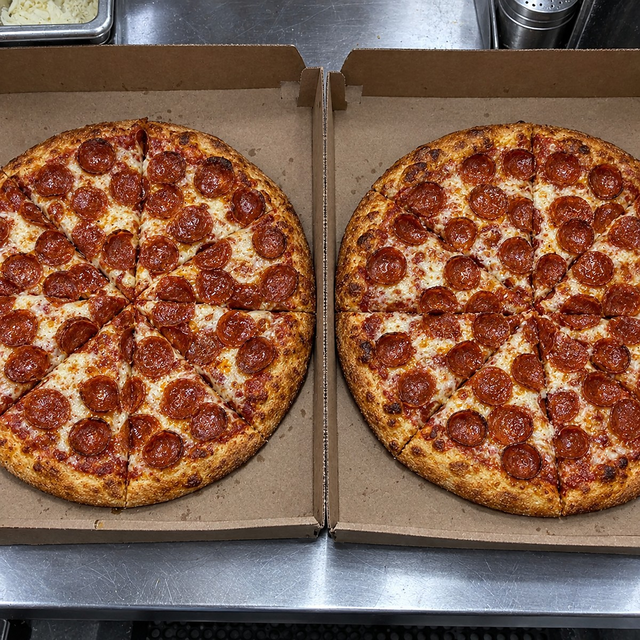 1 Regular Topping Pizza.