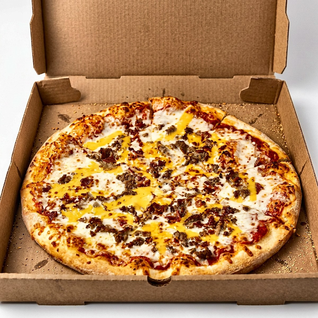 Bacon Cheeseburger Pizza.