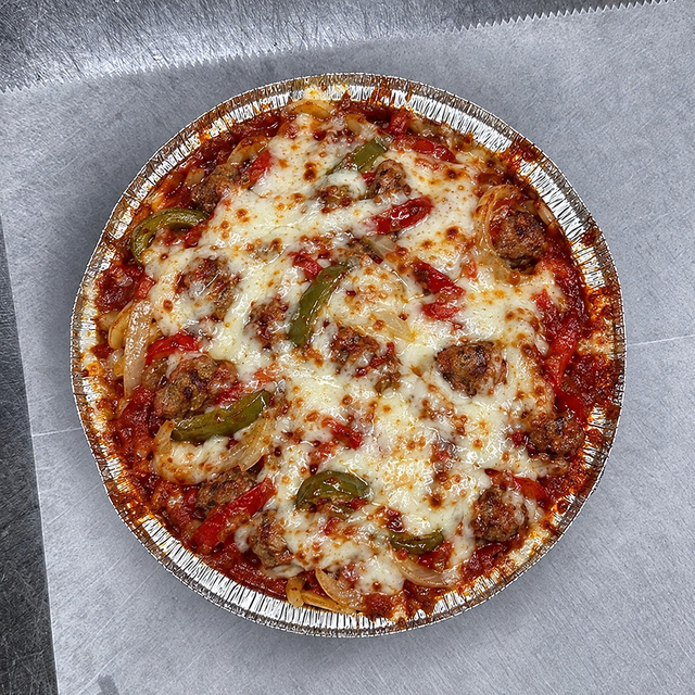 Sausage & Peppers Parmigiana.
